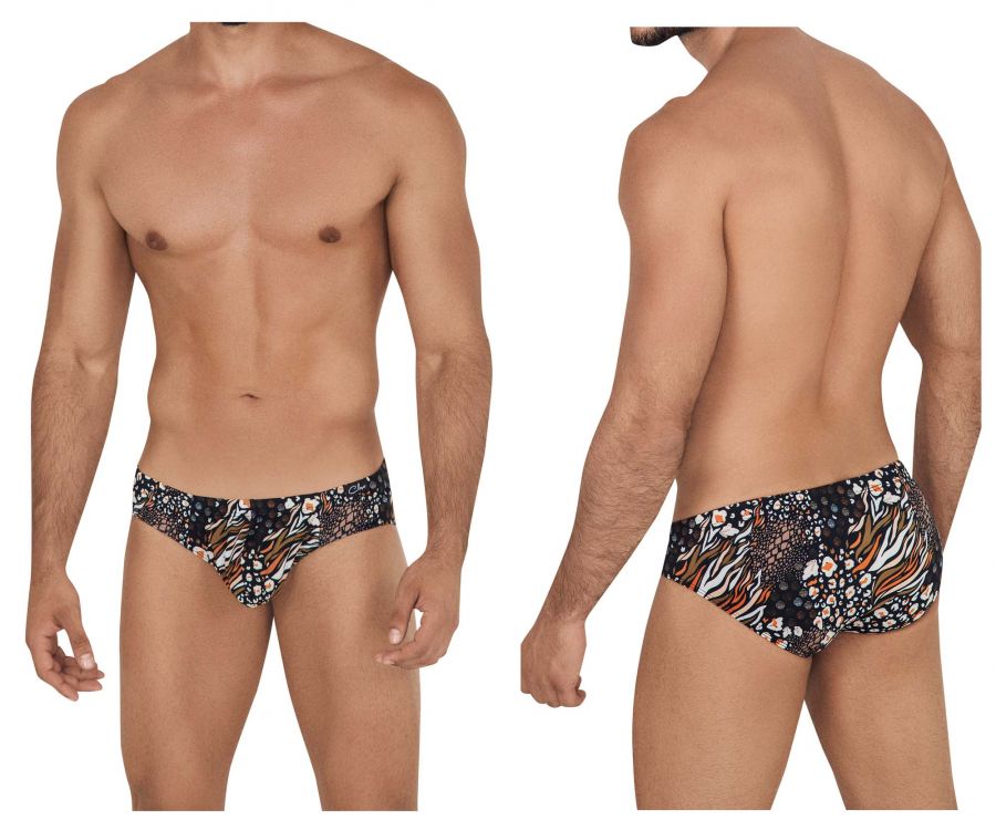 Clever 0574-1 Wild Briefs Black Printed