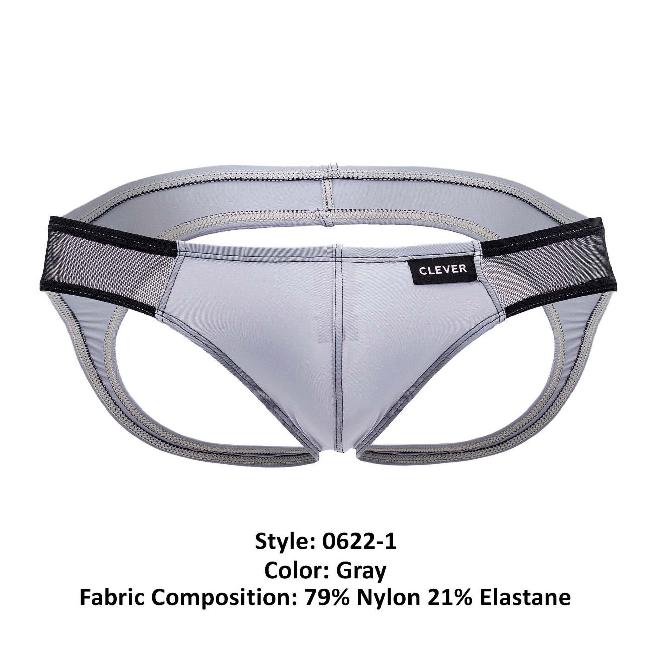 Clever 0622-1 Air Jockstrap Gray