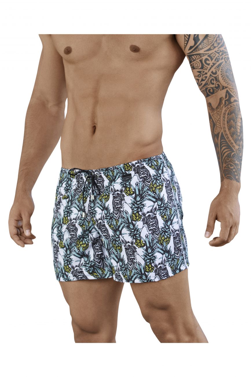 Clever 0677 Jasmine Athleta Swim Trunks Green Multi