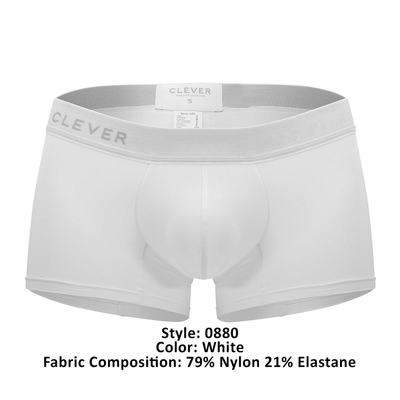 Clever 0880 Match Boxer Briefs White
