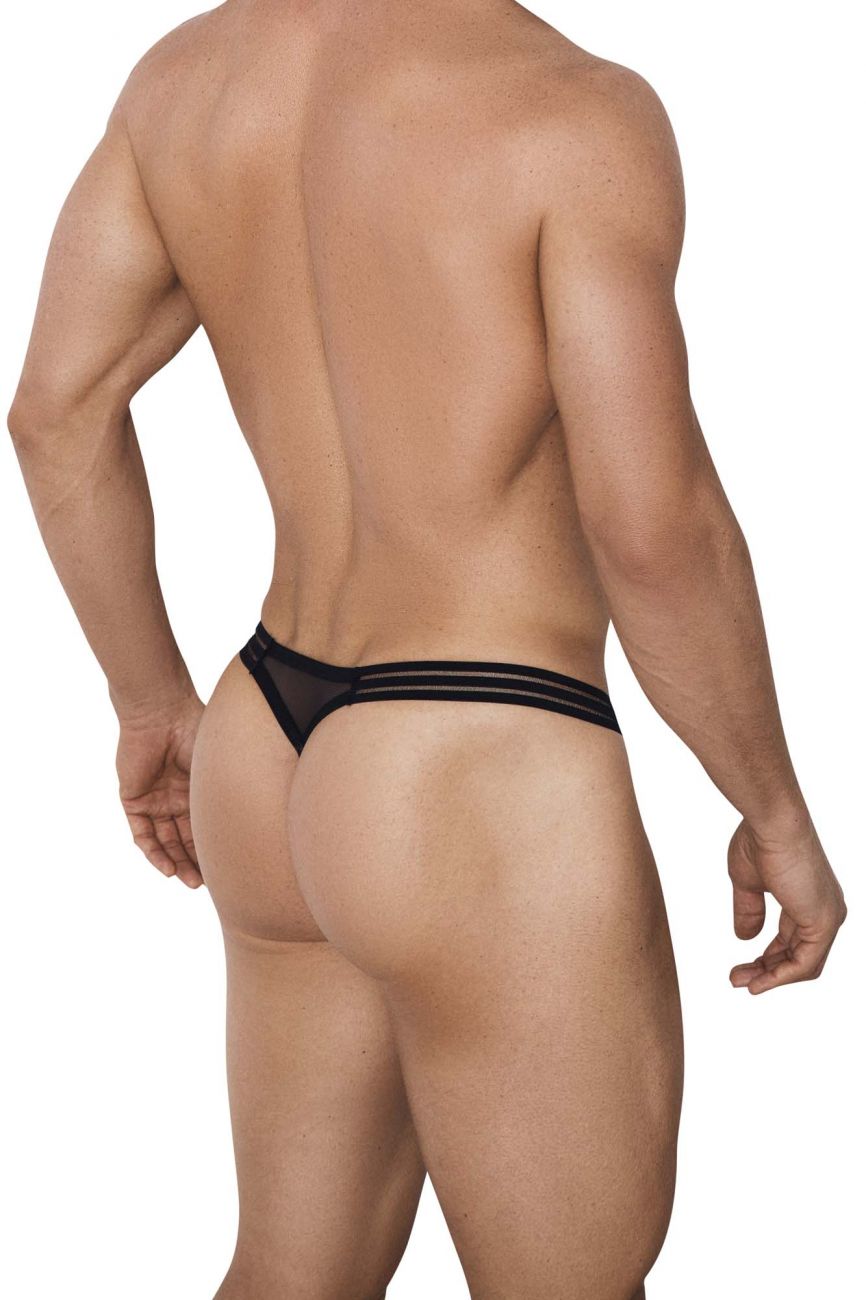 Clever 0893 Shine Thongs Black