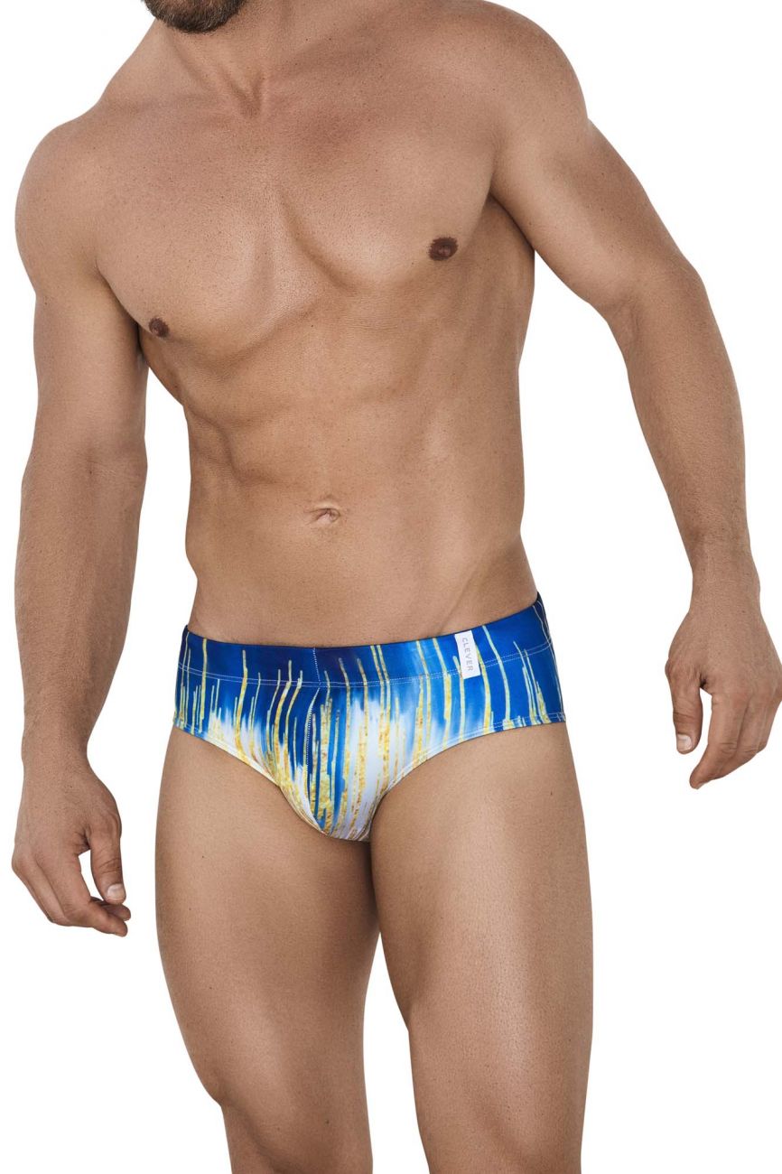 Clever 0914 Radiant Swim Briefs Dark Blue Yellow