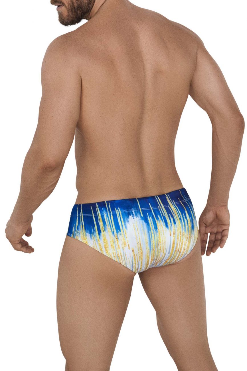 Clever 0914 Radiant Swim Briefs Dark Blue Yellow