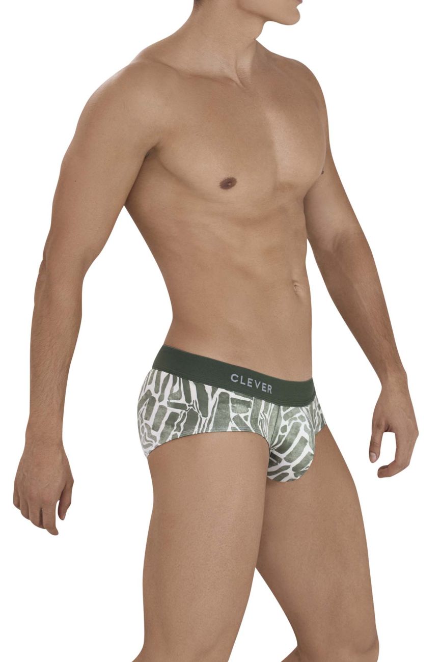 Clever 1130 Inner Briefs Green Print