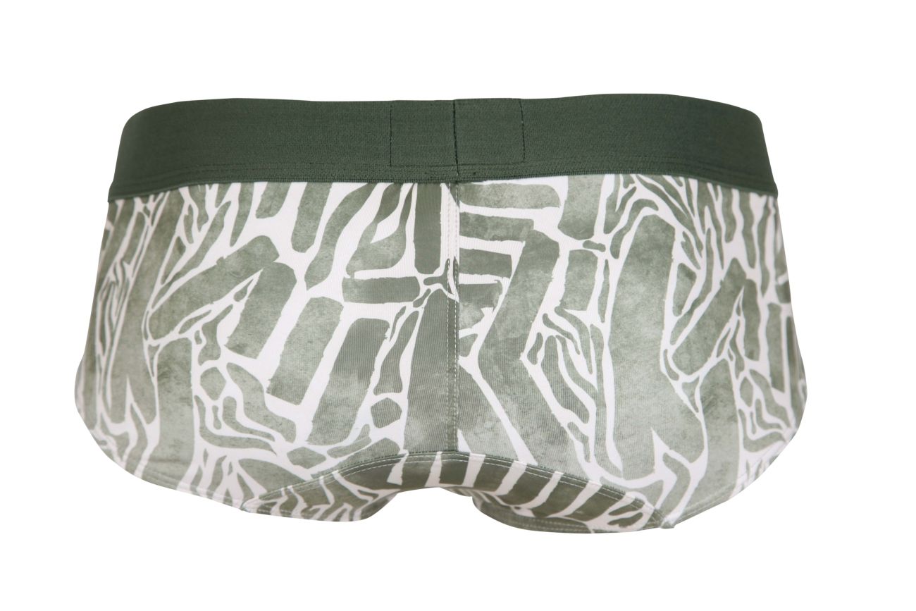 Clever 1130 Inner Briefs Green Print