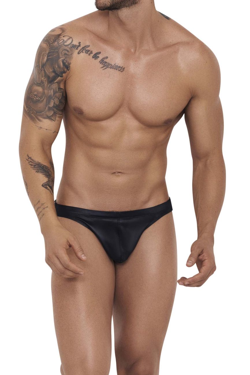 Clever 1230 Karma Thongs with Ring Sides Black