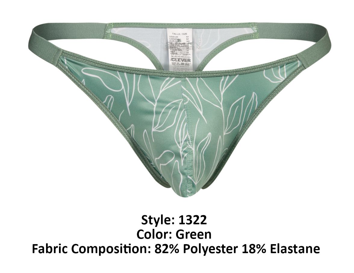 Clever 1322 Creation Thongs Green