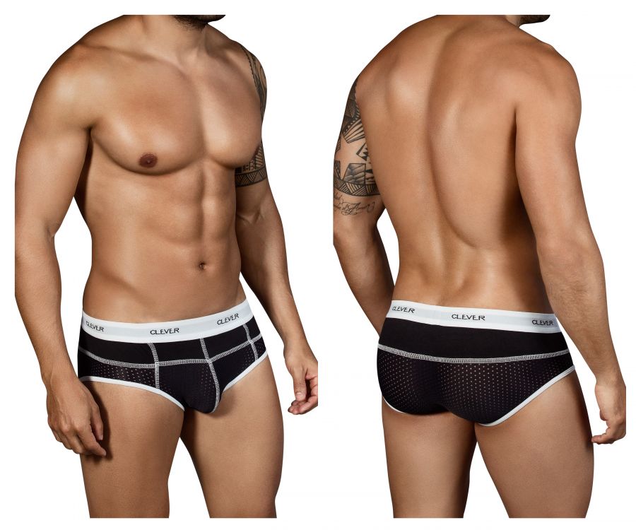 Clever 5317 Sweetness Piping Briefs Black
