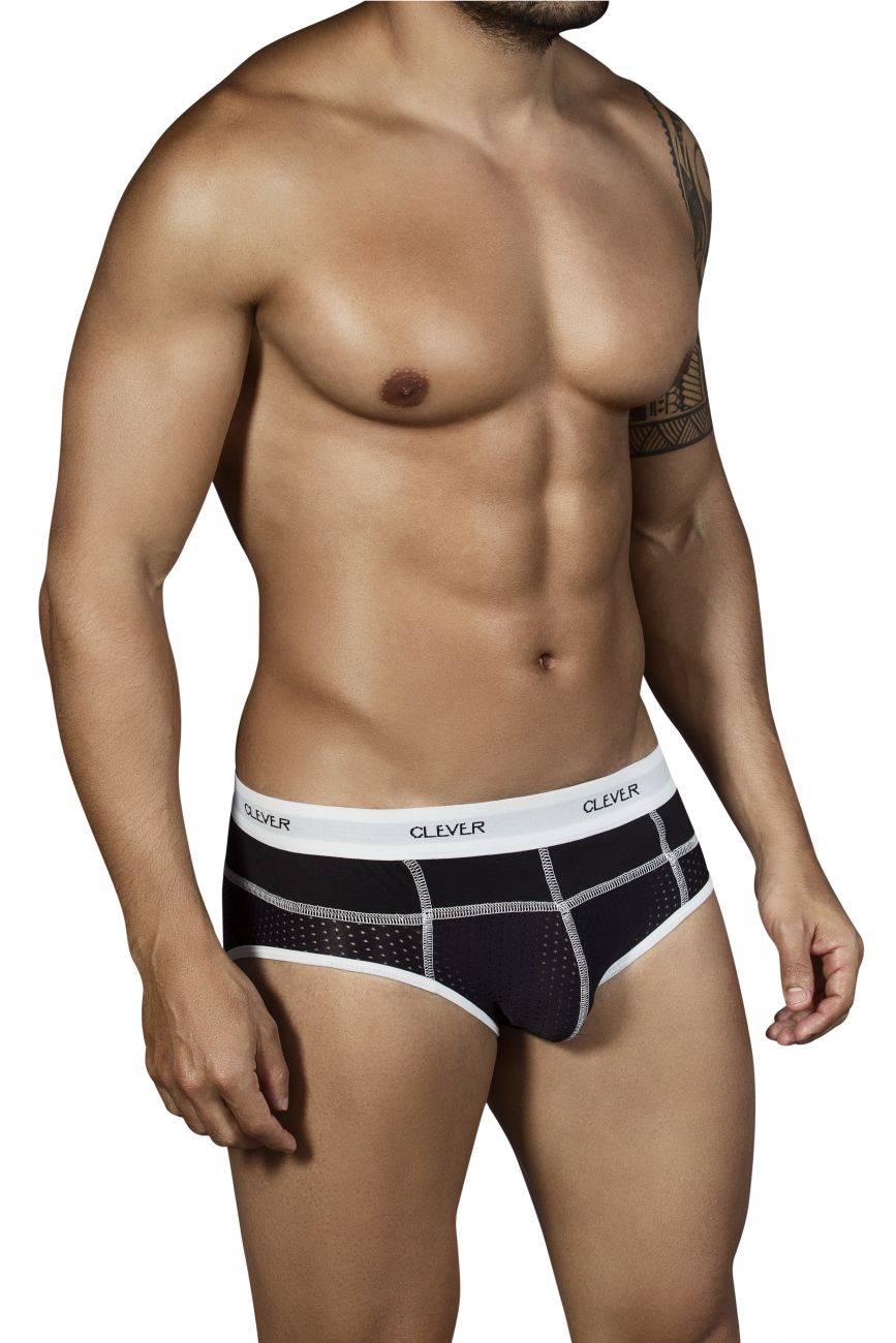 Clever 5317 Sweetness Piping Briefs Black