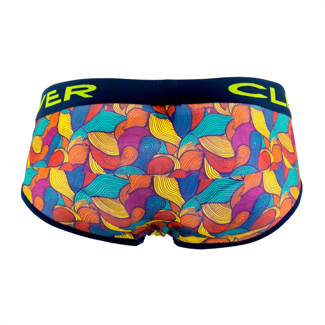 Clever 5341 Peace and Love Piping Briefs Blue Multi