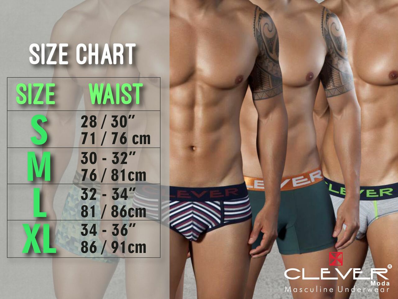 Mens Clever Underwear Pepper Bikini Briefs