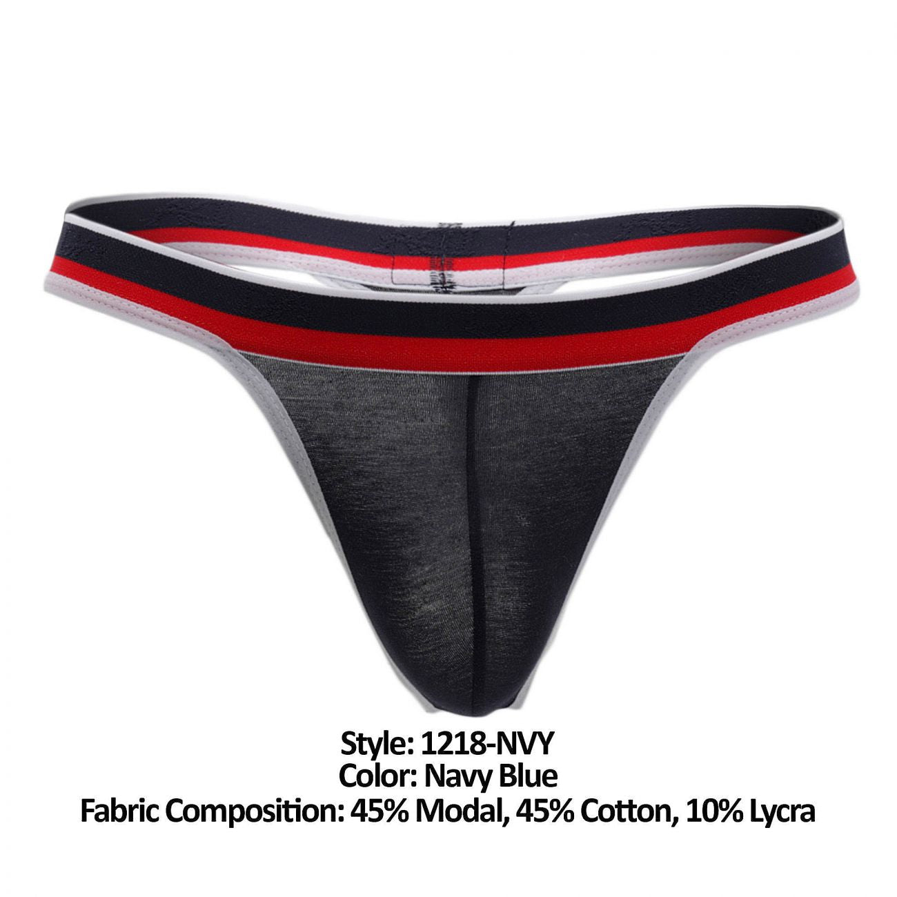 Doreanse 1218-NVY Metro Mens Thong Navy Blue