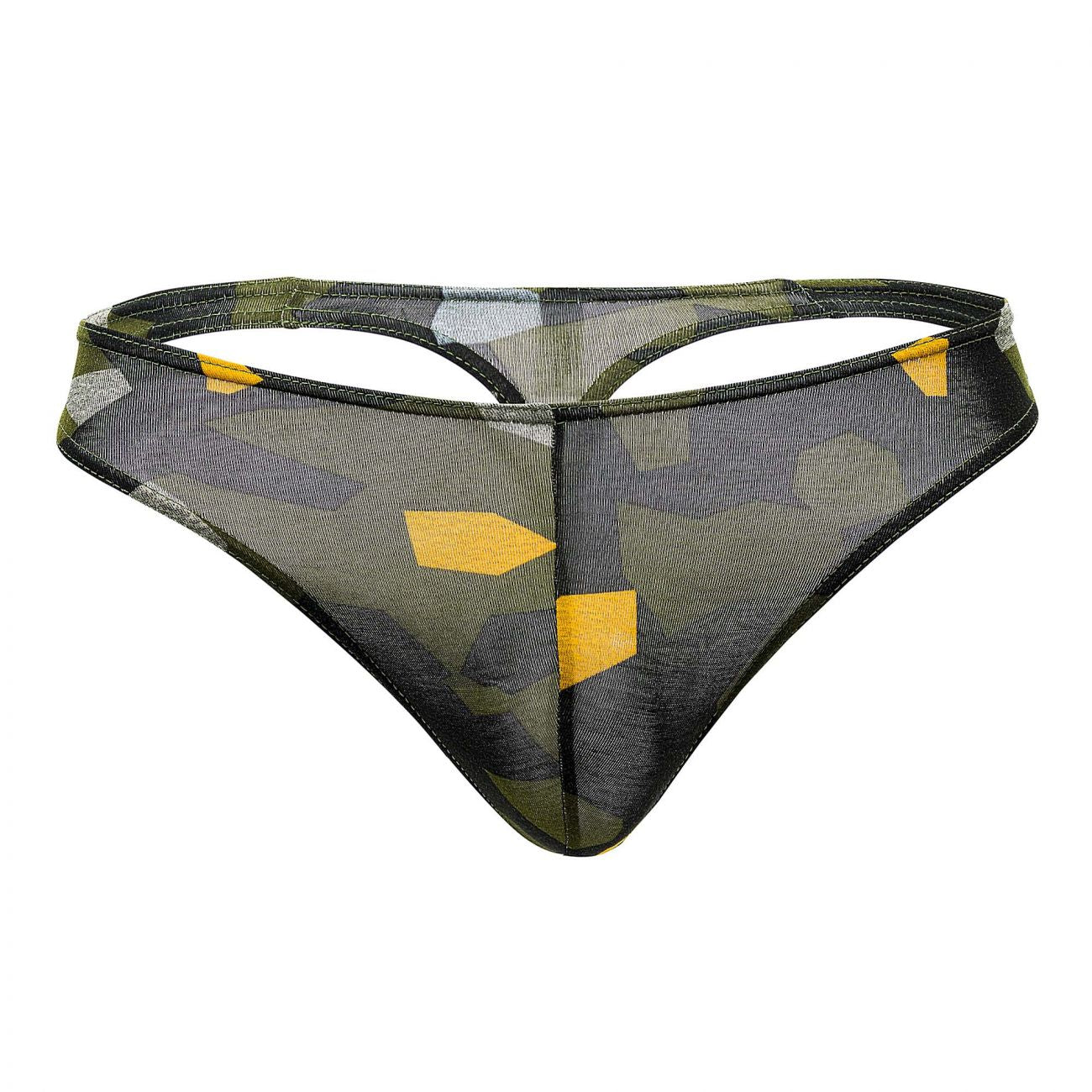 Doreanse 1303-PRN Camosaic Mens Thong Green