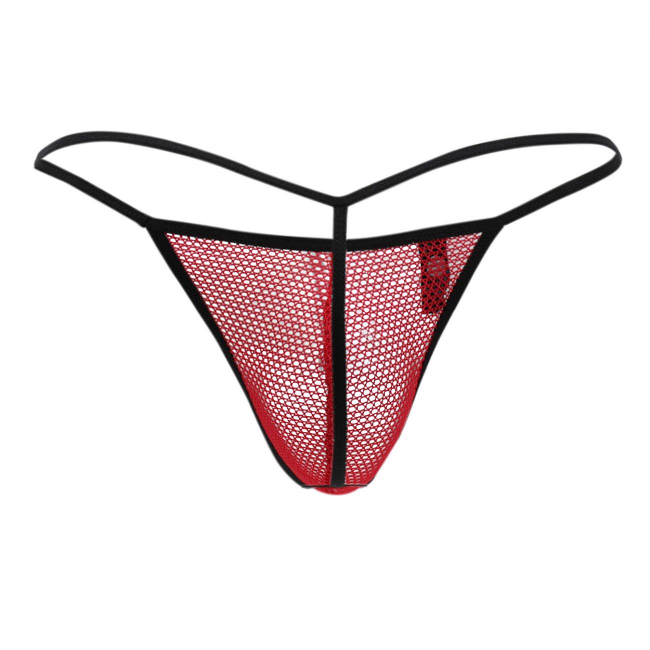 Doreanse 1306- Mesh G-String Mens Thong Red