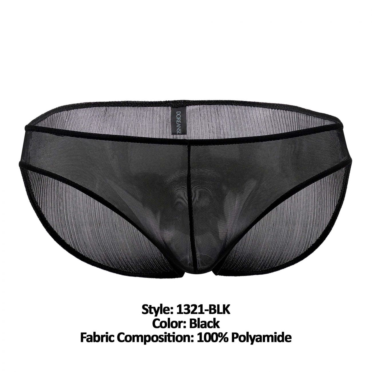 Doreanse 1321-BLK Sexy Sheer Brief