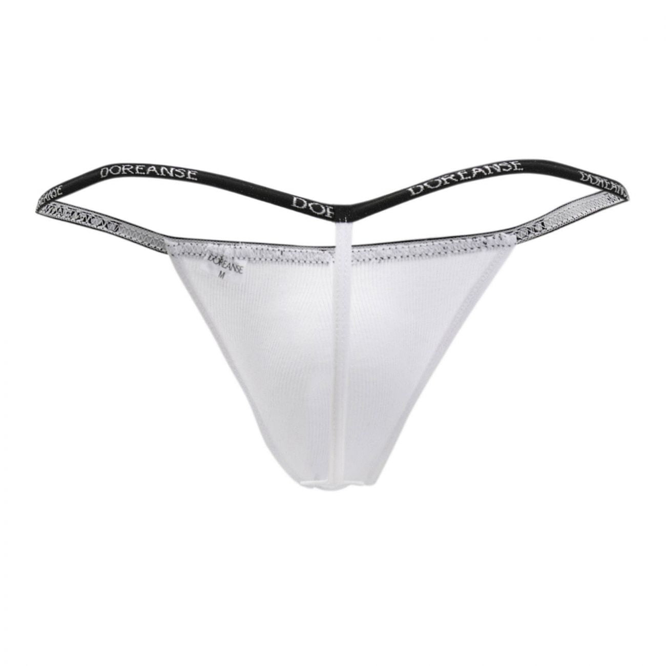 Doreanse 1330-WHT Ribbed Modal T-thong Mens Thong White