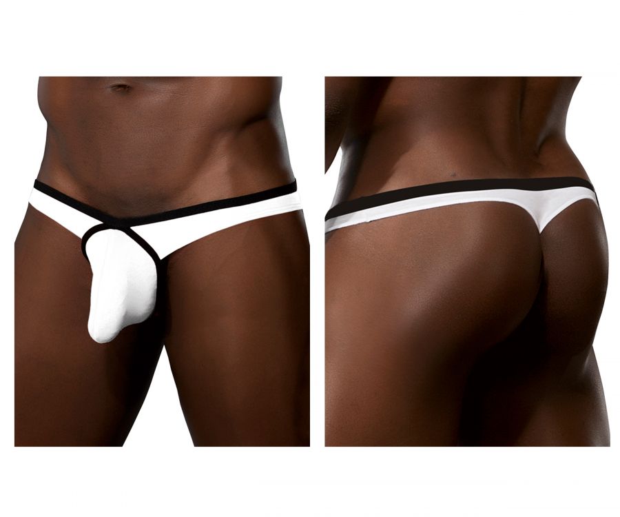 Doreanse 1332-WHT Loop Mens Thong White
