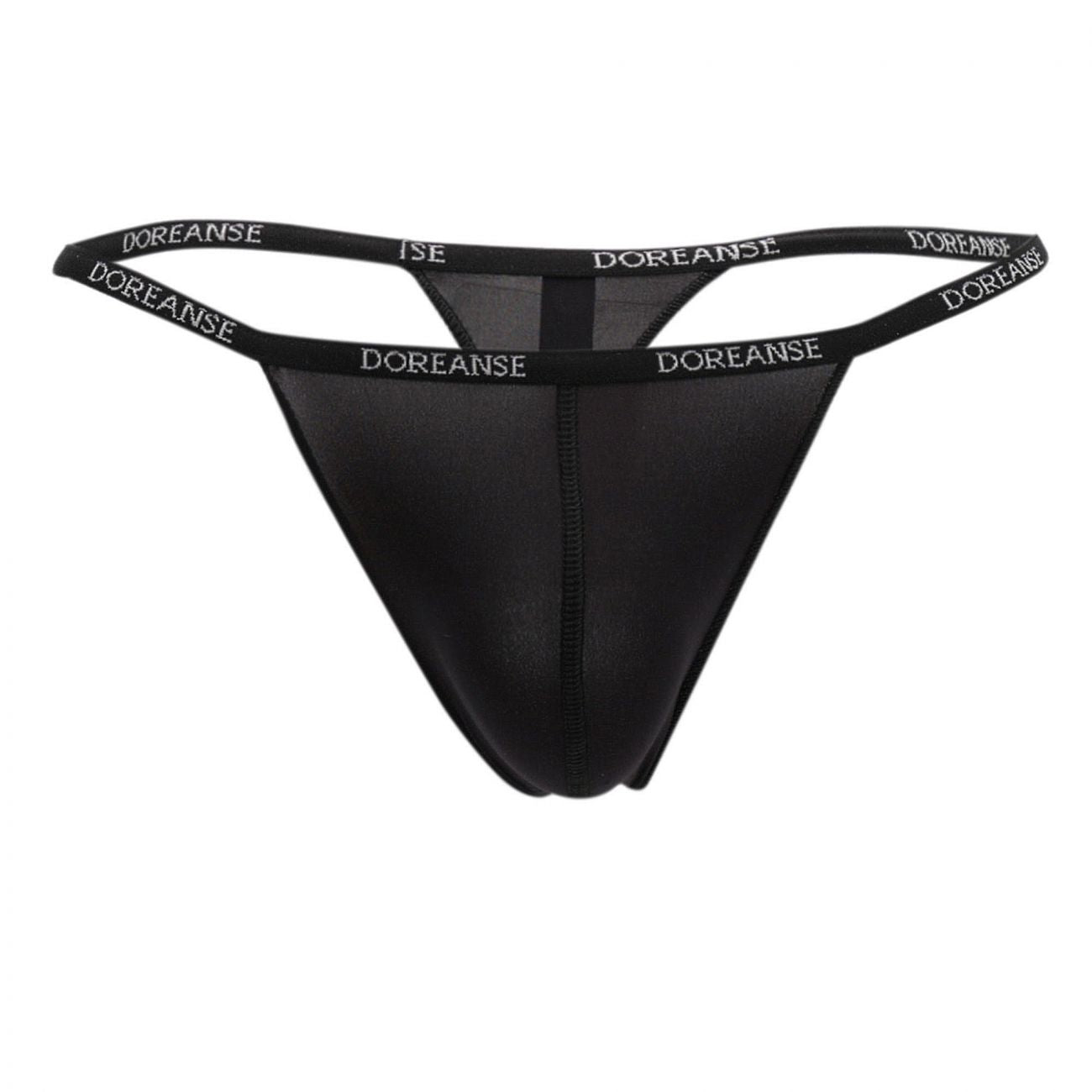 Doreanse 1390-BLK Aire Mens Thong Black