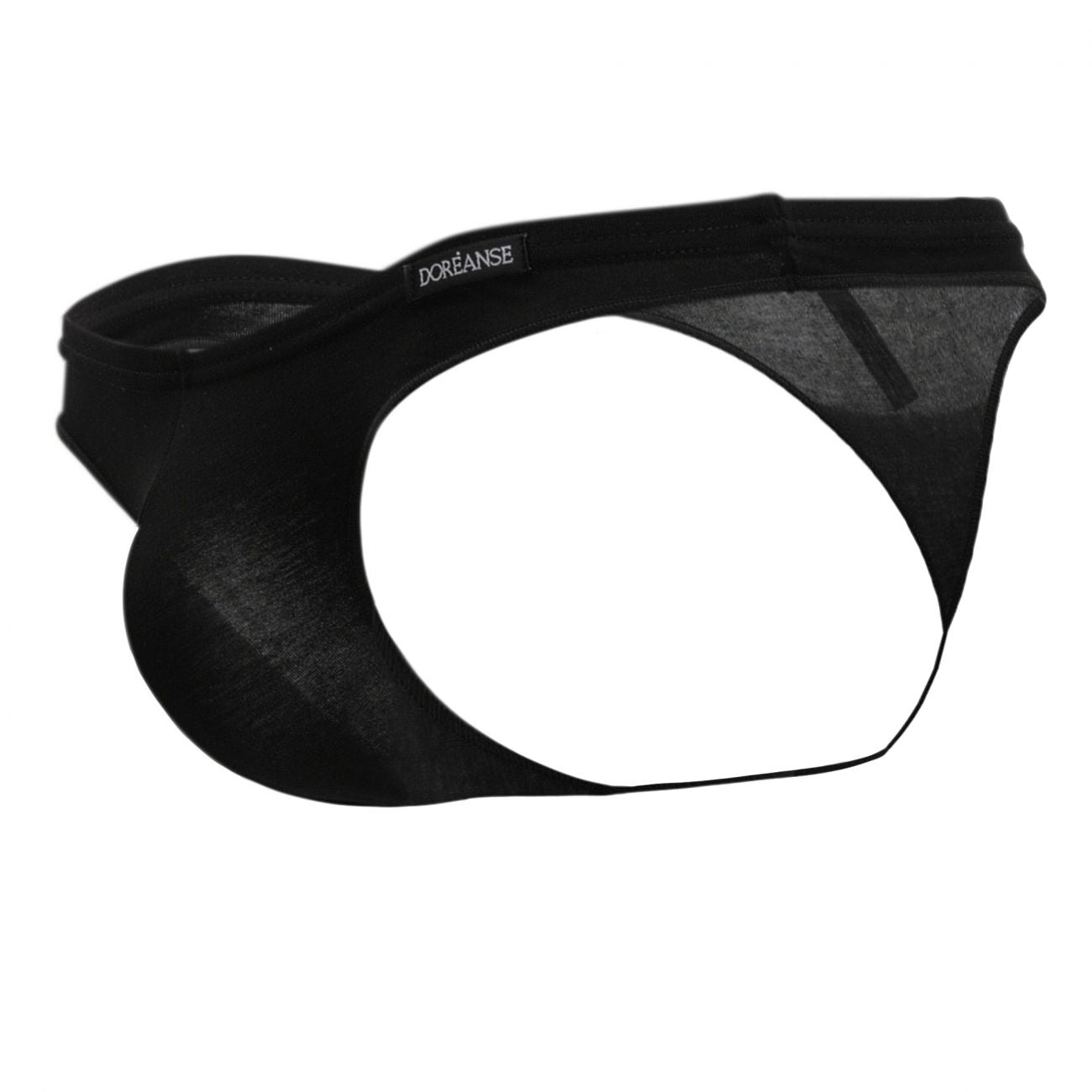 Doreanse 1392-BLK Euro Mens Thong Black