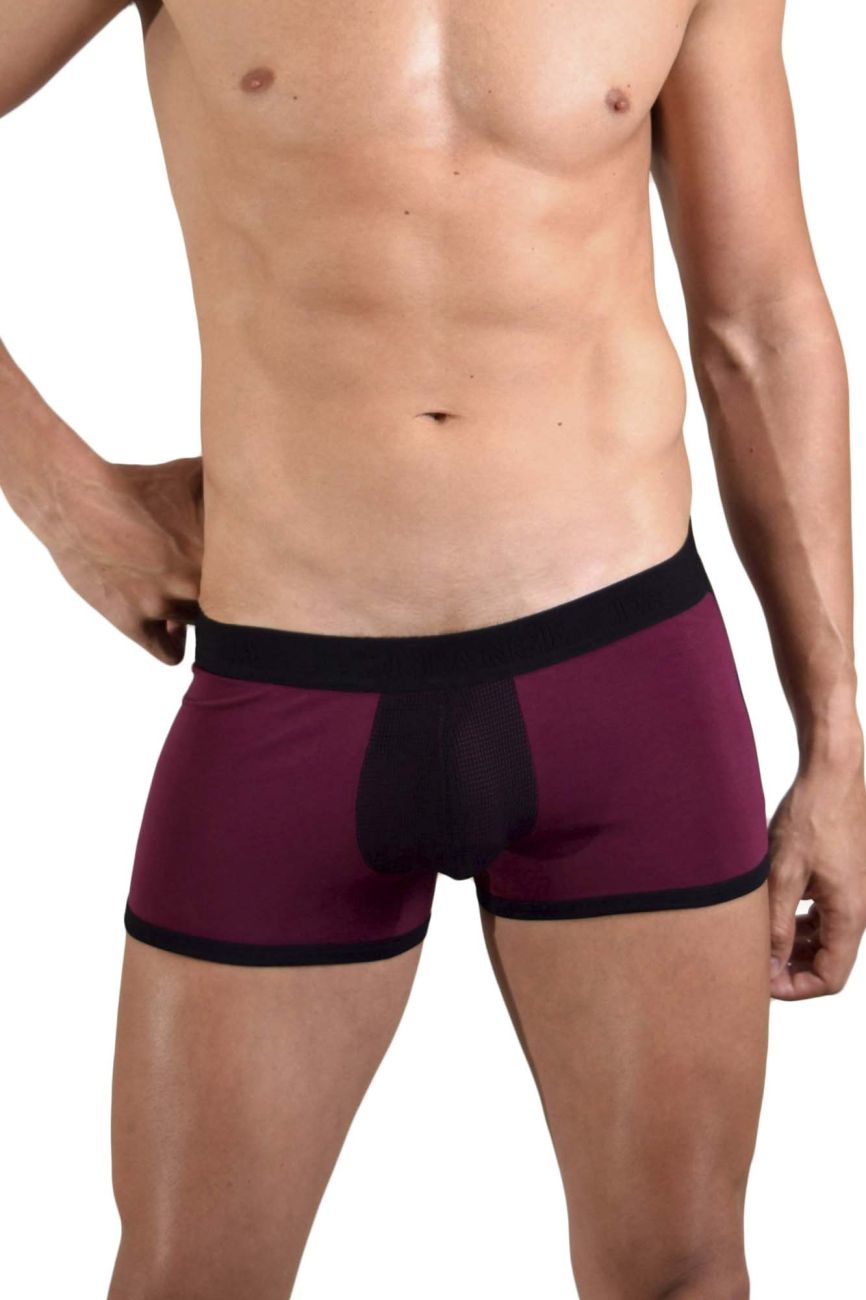 Doreanse 1563-PPL Teaser Boxer Briefs Purple-Black Plus Sizes