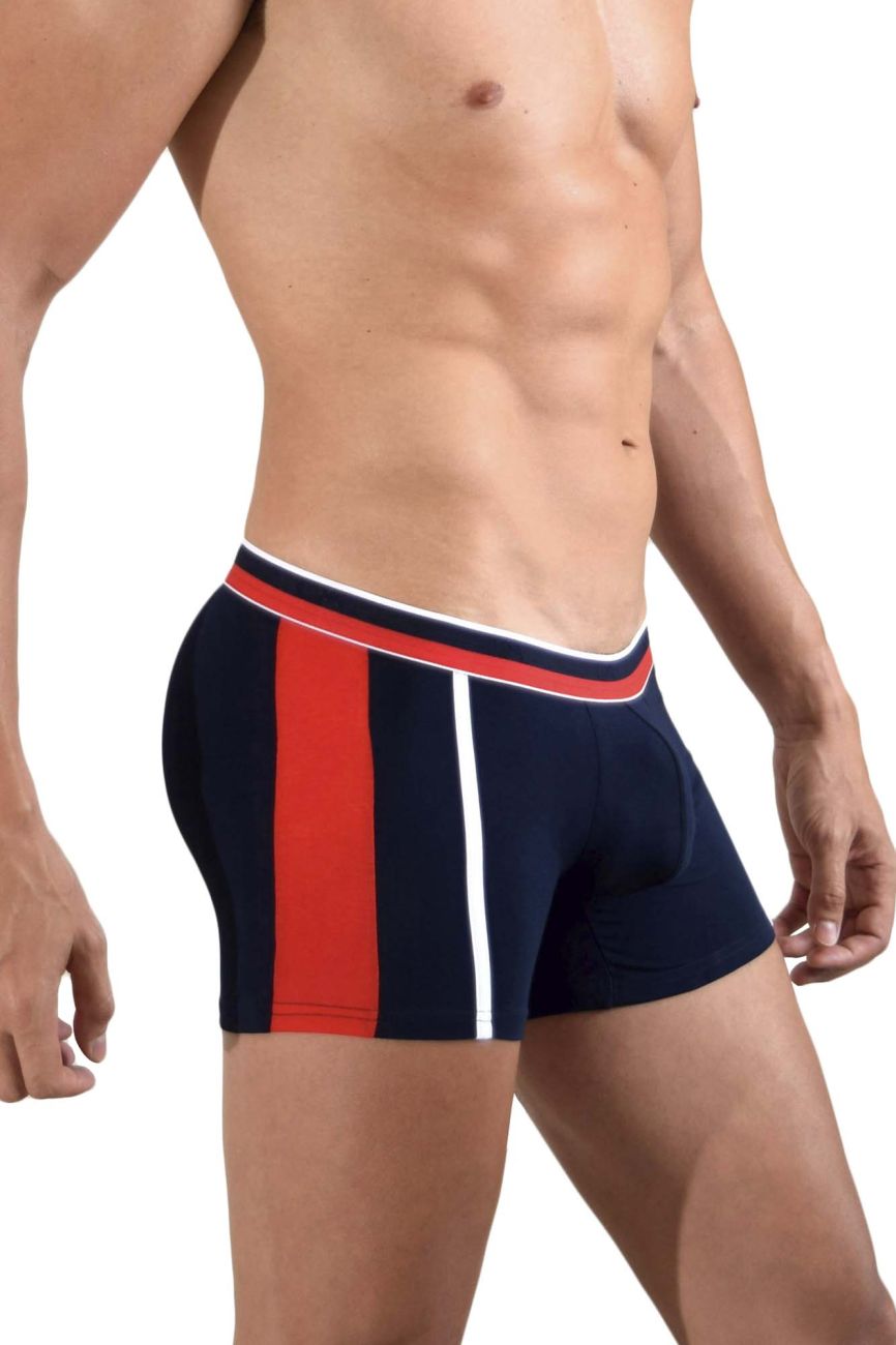 Doreanse 1713-NVY Sporty Boxer Briefs Navy-Red Plus Sizes