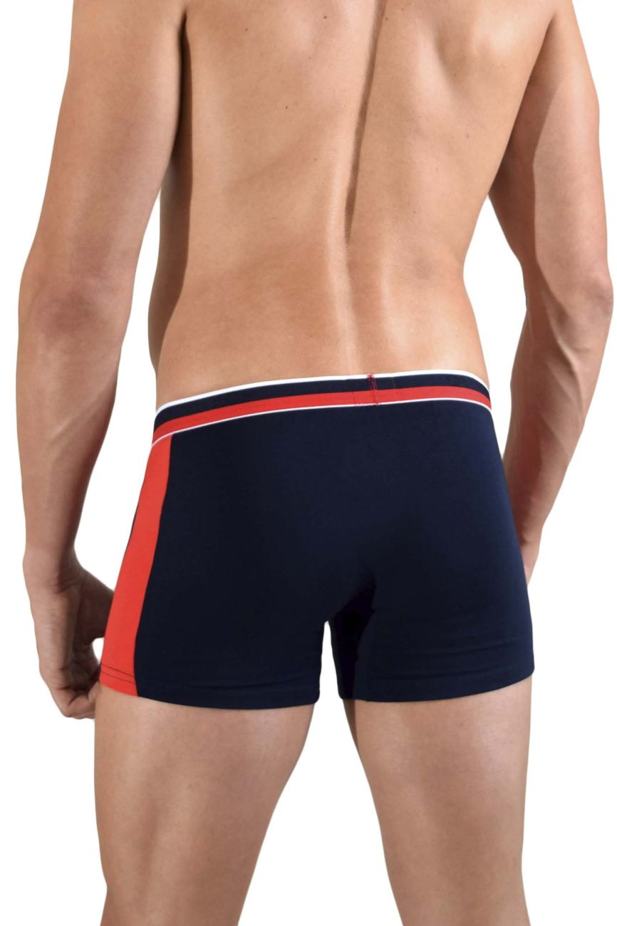 Doreanse 1713-NVY Sporty Boxer Briefs Navy-Red Plus Sizes