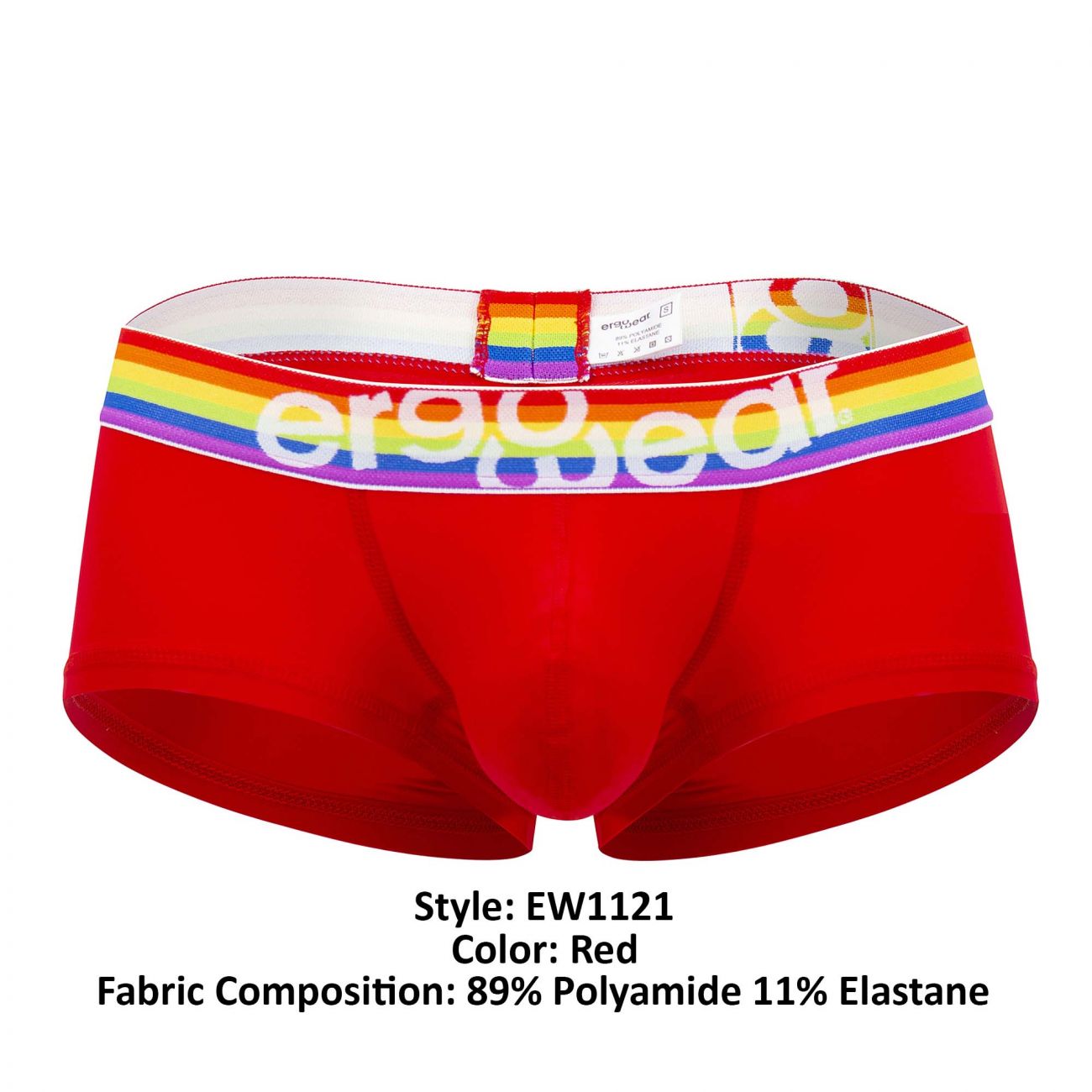 ErgoWear EW1121 MAX XV PRIDE Boxer Briefs Red