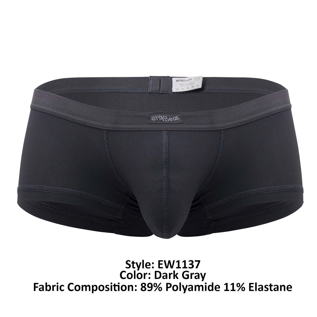 ErgoWear EW1137 SLK Trunks Dark Gray