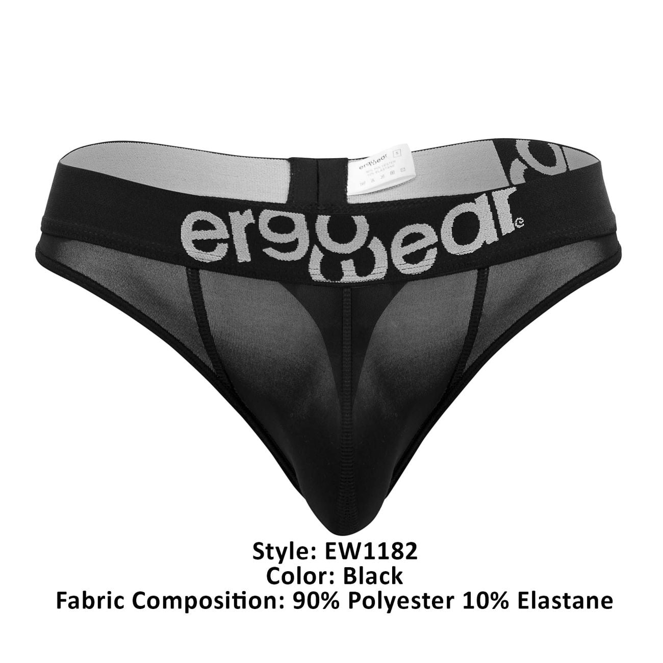 ErgoWear EW1182 HIP Thongs Black