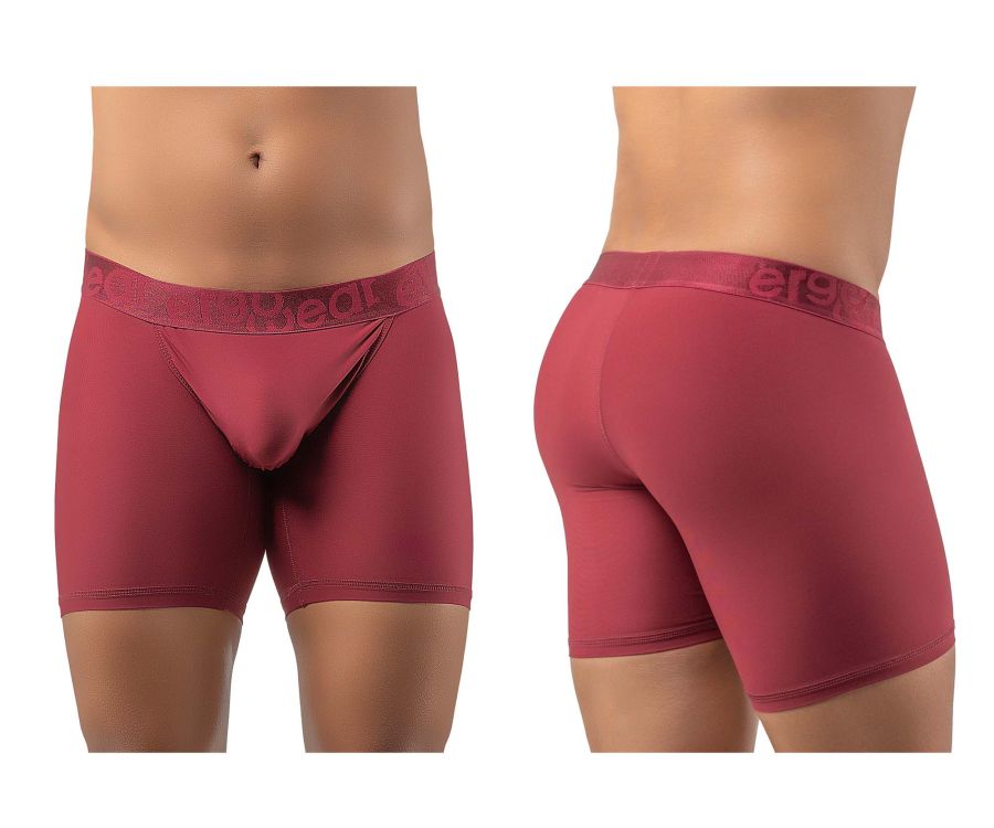 ErgoWear EW1198 FEEL XV Boxer Briefs Burgundy