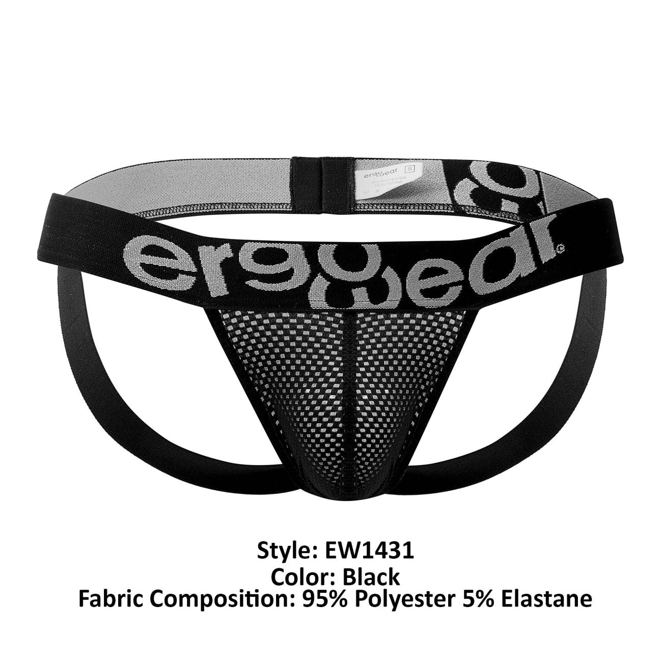 ErgoWear EW1431 Naughty GYM Jockstrap Black