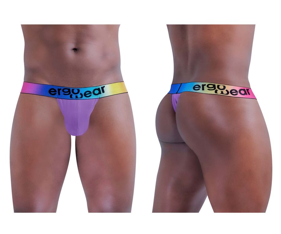 ErgoWear EW1434 Rainbow Thongs Lilac