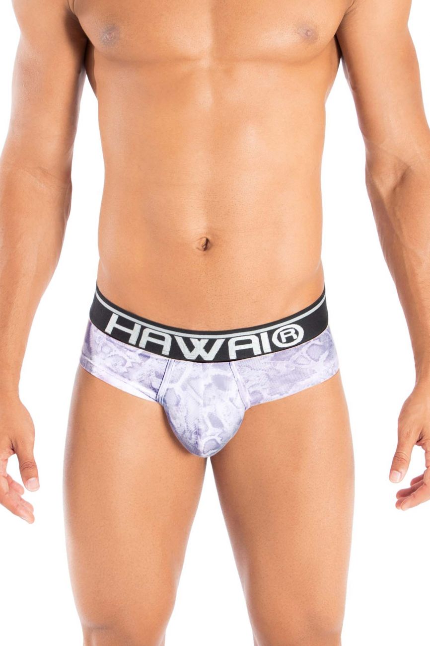 HAWAI 41945T Animal Print Hip Briefs Amethyst