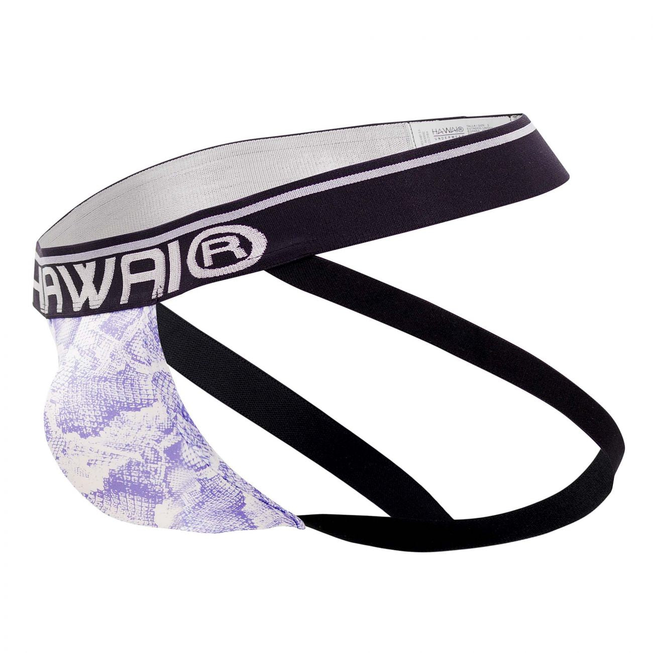 HAWAI 41946T Animal Print Athletic Jockstrap Amethyst