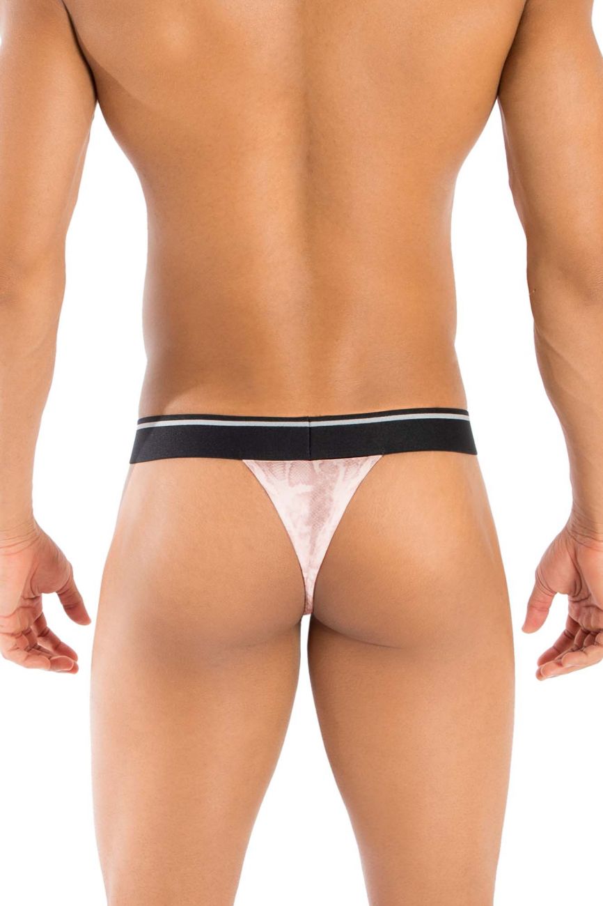 HAWAI 41947T Animal Print Mens Thongs Pink