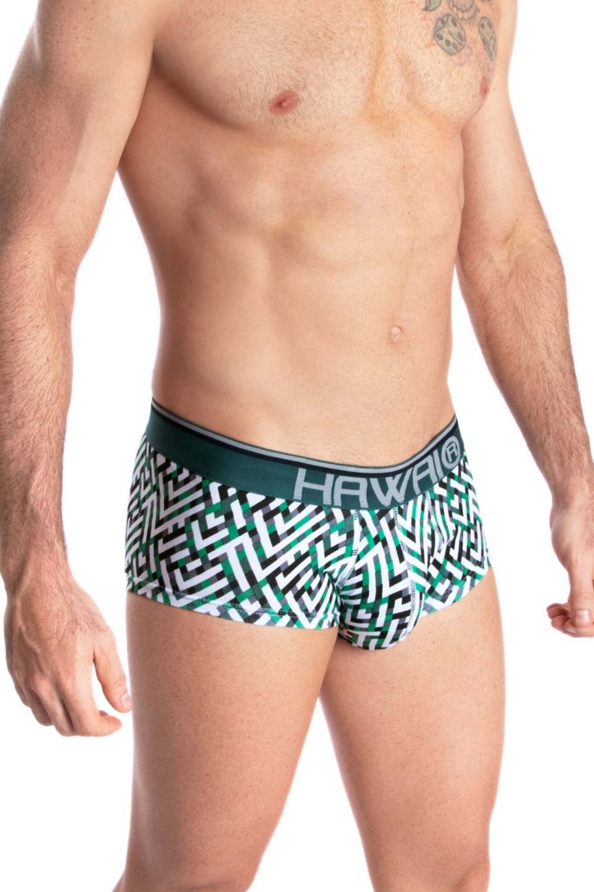 HAWAI 42135 Geometric Mini Trunks Green