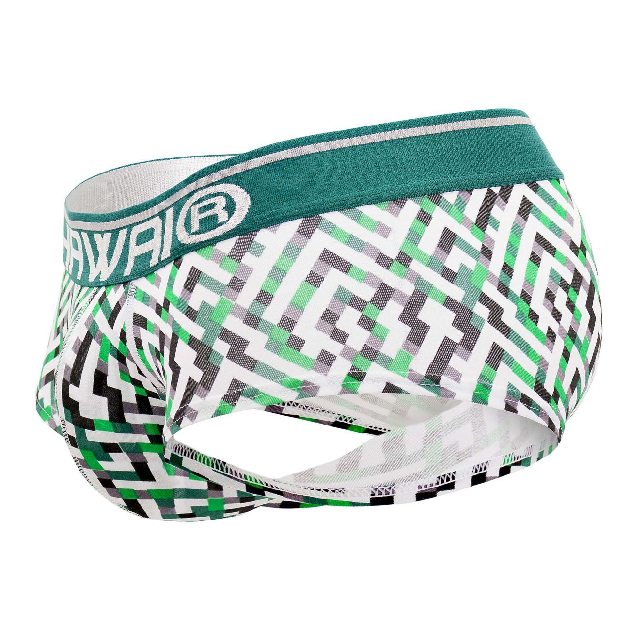 HAWAI 42135 Geometric Mini Trunks Green