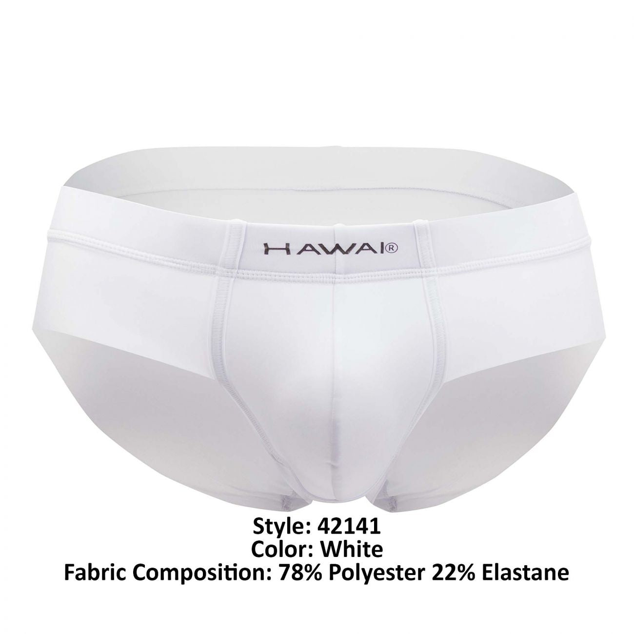 HAWAI 42141 Solid Hip Briefs White