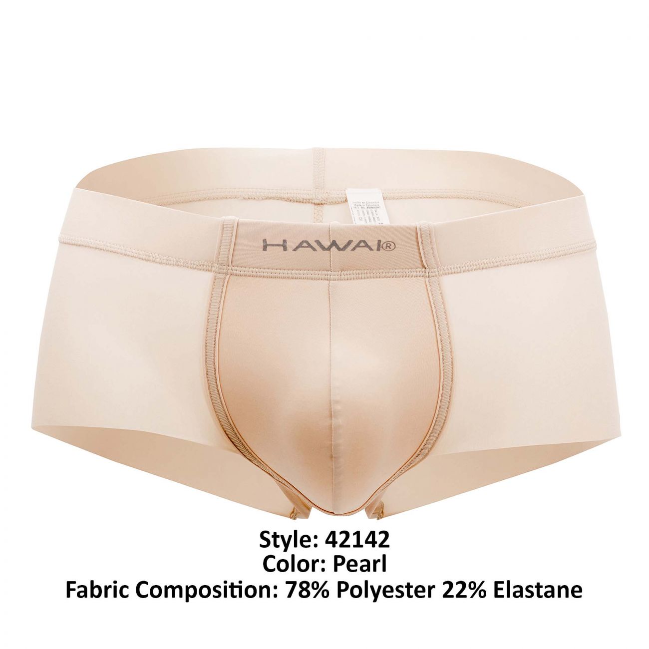 HAWAI 42142 Solid Mini Trunks Pearl