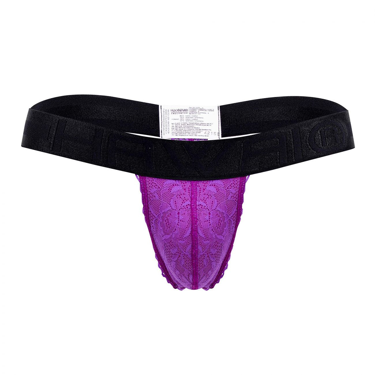 HAWAI 42153 Solid Lace Thongs Purple