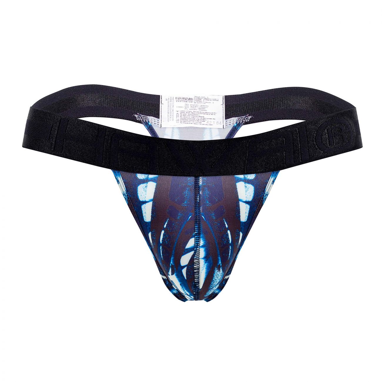 HAWAI 42164 Printed Microfiber Thongs Dark Blue