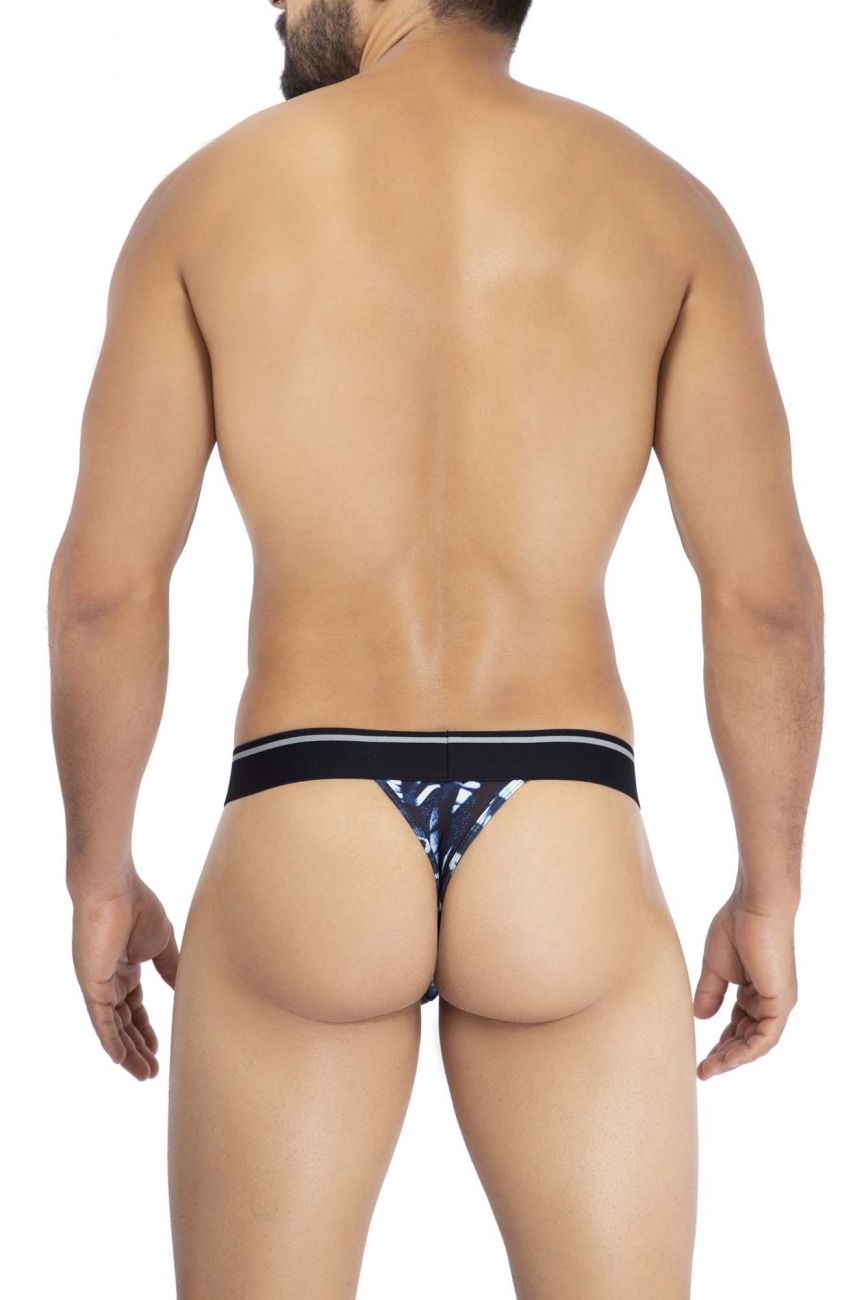 HAWAI 42164 Printed Microfiber Thongs Dark Blue