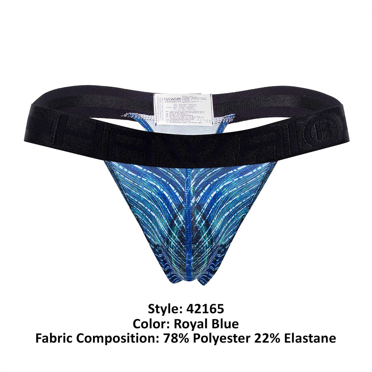 HAWAI 42165 Printed Thongs Royal Blue