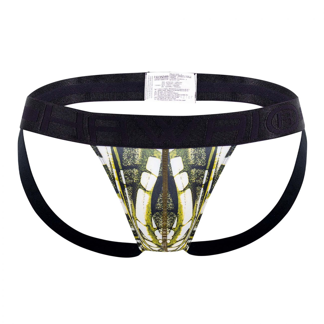 HAWAI 42167 Printed Microfiber Jockstrap Military Green
