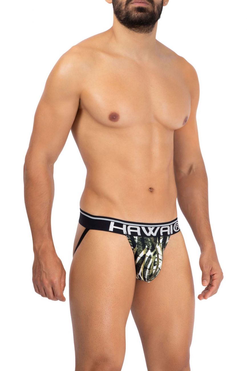 HAWAI 42167 Printed Microfiber Jockstrap Military Green