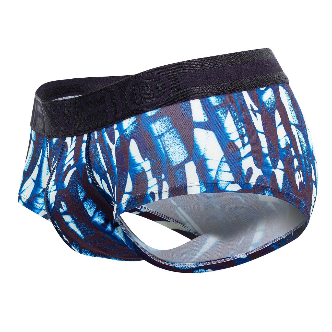 HAWAI 42182 Printed Microfiber Briefs Dark Blue