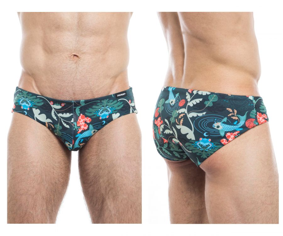 HUNK2 SB20201B Alligatori² Reversible Swim Briefs