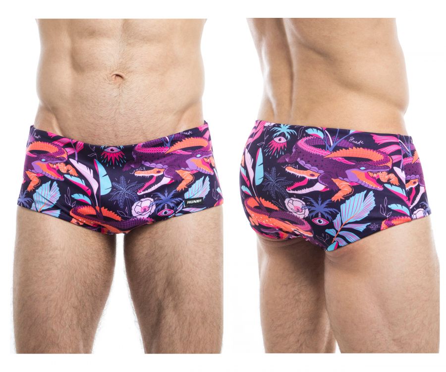 HUNK2 ST20201C Ruisseau² Reversible Swim Trunks Fuchsia