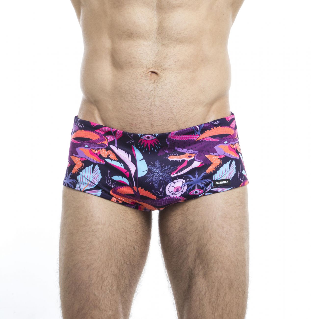 HUNK2 ST20201C Ruisseau² Reversible Swim Trunks Fuchsia