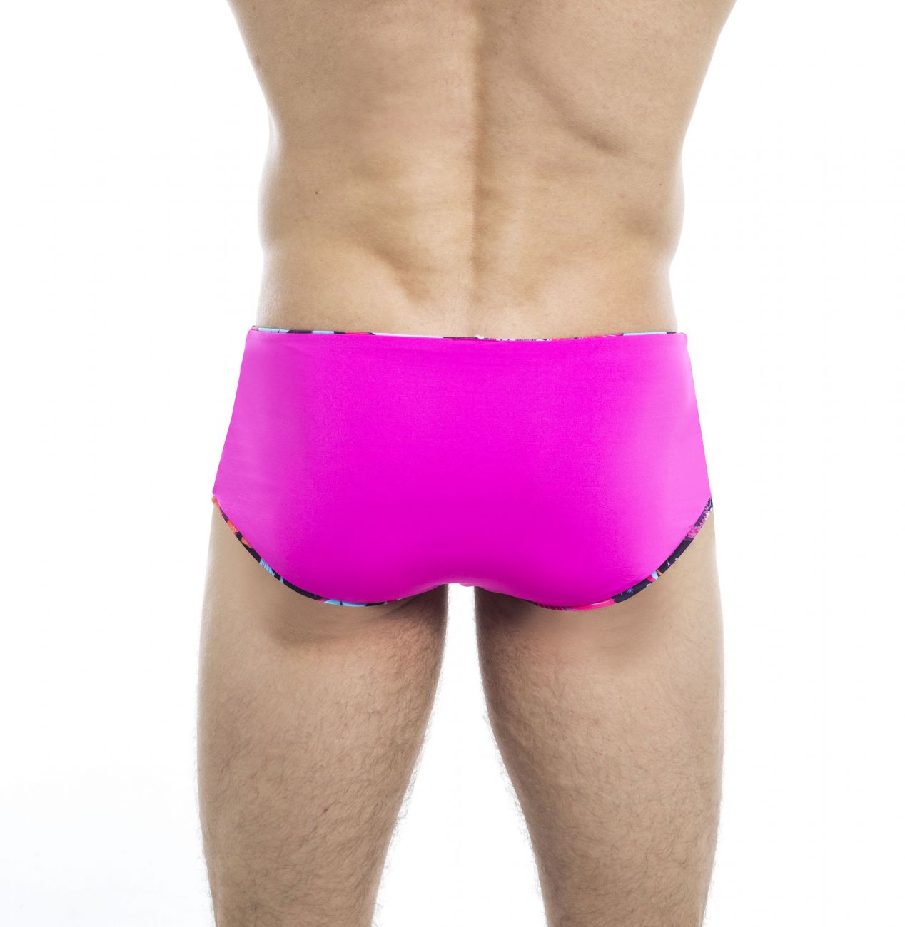 HUNK2 ST20201C Ruisseau² Reversible Swim Trunks Fuchsia